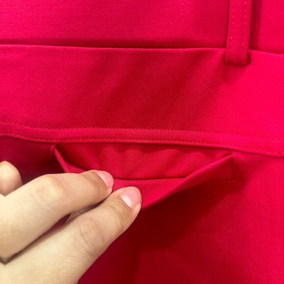 Kay Unger New York Ponte Bootcut Pants Women's 3X Magenta Wrinkle Free Stretch - Picture 11 of 16